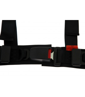 Racing seat belts 3p 2" Black - Monza