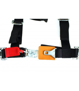 Racing seat belts 4p 2" Black - DTM
