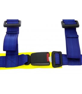 Racing seat belts 4p 2" Blue - E4