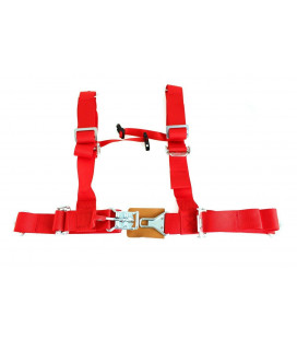 Racing seat belts 4p 2" Red - DTM