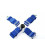 Racing seat belts 4p 3" Blue - Quick
