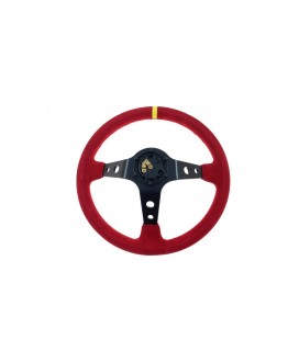 Steering wheel Pro 350mm offset:80mm Suede Red