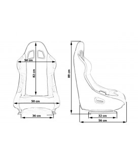 Racing seat MONZA RACE PLUS - RED