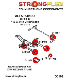 011189A: Rear suspension rear arm bush SPORT