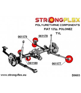061178B: Rear suspension spring shackle bush sport
