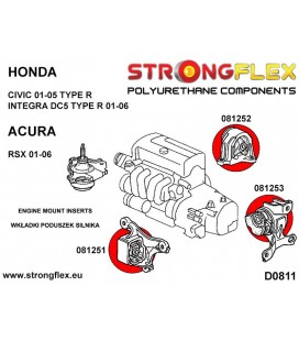 081251A: Engine front mount inserts SPORT