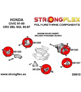 081254B: Engine left lower mount inserts