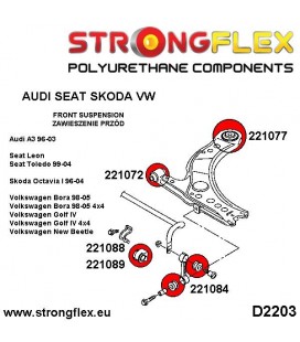 221077A: Front wishbone rear bush SPORT