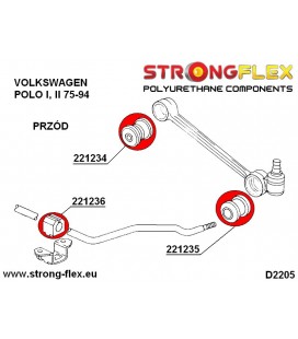 221236B: Front anti roll bar bush