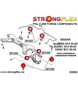 281305A: Front wishbone rear bush SPORT