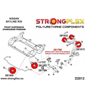 281400B: Front anti roll bar bush