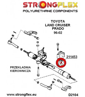 211453A: Steering rack mount bush 50mm SPORT