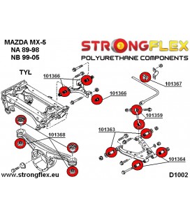 101363B: Rear lower inner suspension bush