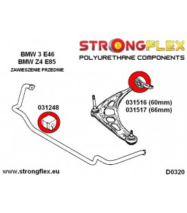031516A: Front wishbone rear bush 60mm SPORT