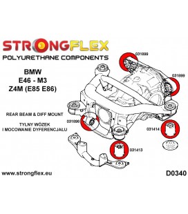 031413A: Rear subframe front bush SPORT