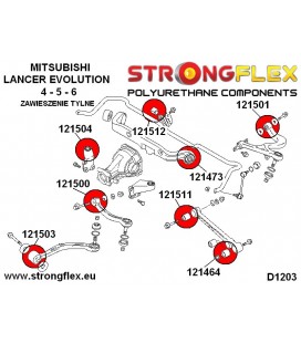 121464B: Rear lower track control arm outer bush