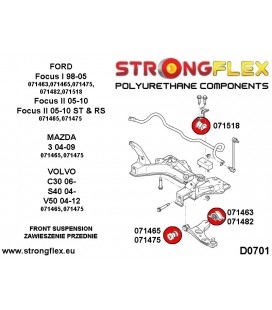 071465B: Front wishbone front bush - bolt 12mm