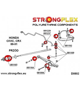 086056A: Front suspension bush kit SPORT