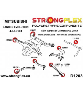 126141A: Full suspension bush kit SPORT