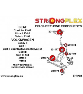 226017B: Front suspension bush kit