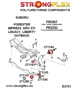 276091A: Rear anti roll bush kit SPORT