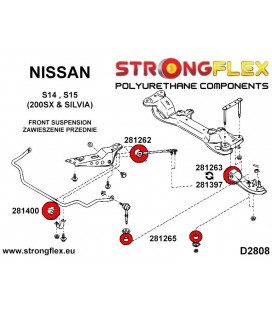 286114A: Front suspension bush kit SPORT