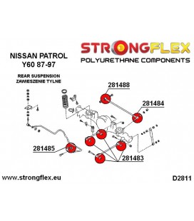 286132B: Rear suspension bush kit