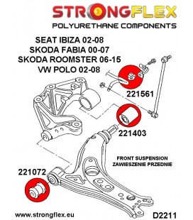 221561A: Front anti roll bar bush SPORT