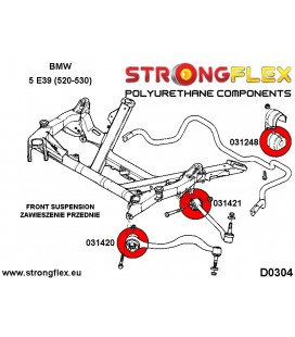 031420B: Front lower tie bar to chassis bush 58mm