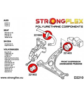 226167B: Front suspension bush kit