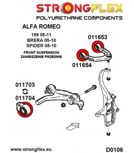 011704A: Front lower arm rear bush 54mm SPORT