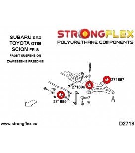 271697A: Front lower arm rear bush SPORT