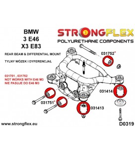 031752A: Rear differential rear mount bush SPORT