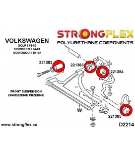 221383A: Front wishbone rear bush SPORT