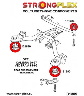 131784A: Rear carrier diff mount bush SPORT