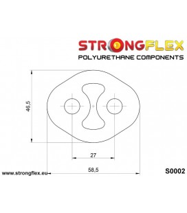 000002B: Exhaust mount hanger 27mm