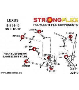 211837A: Rear track control arm Inner bush SPORT