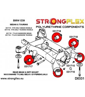 036233B: Full suspension bush kit E39 Sedan