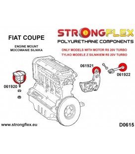 061921B: Engine mount Fiat Coupe Turbo R5 220PS