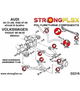 226208B: Rear suspension bush kit