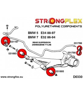 036172B: Rear suspension bush kit