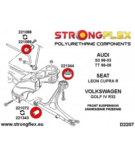 226121A: Full suspension bush kit SPORT