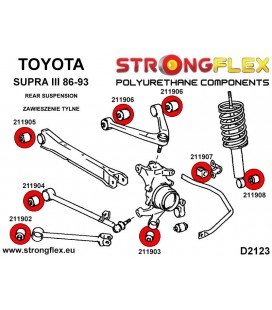 211908A: Rear shock absorber bush SPORT