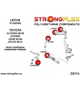 216241A: Full suspension bush kit SPORT