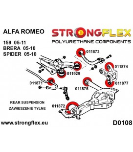 016245A: Rear crossmember bush kit SPORT