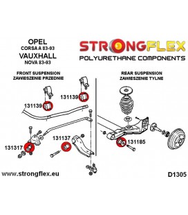 131137A: Front wishbone inner bush SPORT