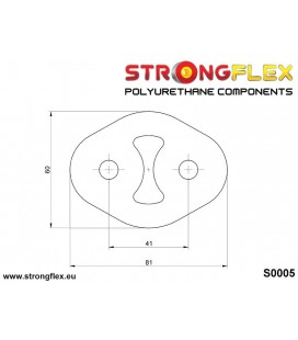 000005B: Exhaust mount hanger 41mm