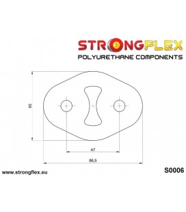 000006B: Exhaust mount hanger 47mm