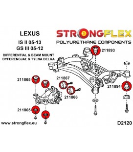 216249B: Rear beam bush kit