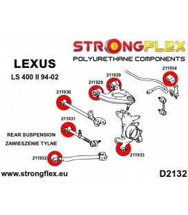 216252B: Rear suspension bush kit